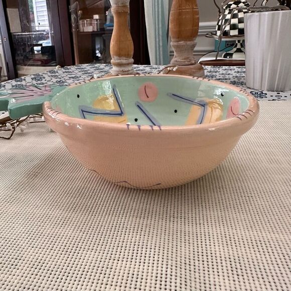Susan Painter Pineapple Shaped Serving Dish Bowl‎ Handpainted Eclectic Rare - Picture 6 of 10